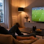 meilleur iptv france sur smart tv dans salon moderne